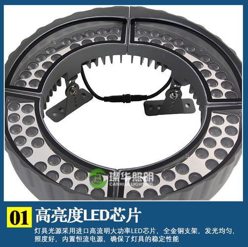 【璨华照明led户外防水抱树灯圆形rgb七彩环形照树灯】批发